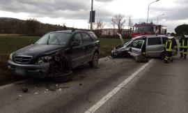 Matelica,  scontro tra due auto lungo la SP. 256,  non ci sono feriti