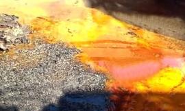 Piediripa,  le strane sostanze che scorrevano alla Orim dopo l'incendio del 6 luglio (FOTO)