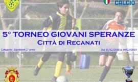 Recanati, riparte il "Torneo Giovani Speranze"