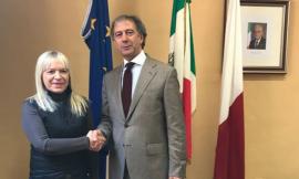 Visita del Questore di Macerata in Municipio e incontro con il Sindaco Piermattei