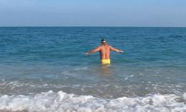 Ultimo bagno del 2018 ed un progetto per il nuovo anno per Dimitri Papiri