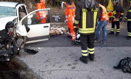 Grave incidente a Potenza Picena: un ferito trasportato in codice rosso a Torrette (FOTO)