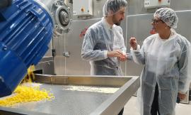 La Vice Presidente Anna Casini in visita a "La Pasta di Camerino"