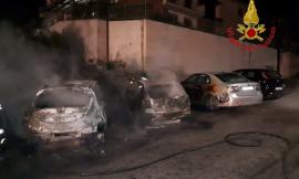 Potenza Picena, Cinque auto in fiamme nella notte (FOTO)