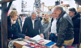 Potenza Picena, l'imprenditore Loro Piana in visita al monastero dell'Addolorata