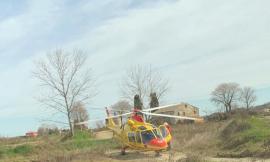 Potenza Picena, 31enne di Pescara cade con la moto al Crossodromo: trasportato a Torrette