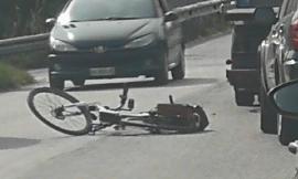 Tolentino, investito da un'auto all'uscita della Superstrada: ciclista trasportato a Torrette (FOTO)