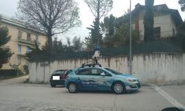 L'auto di Google Street View in giro per Macerata per l'aggiornamento delle immagini della città