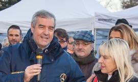 San Severino, il capo della Protezione Civile Borrelli inaugura una nuova sede del gruppo comunale