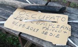 I furbetti del picnic: tavoli e panche occupati dal giorno prima