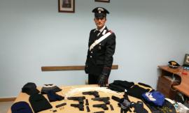 I Carabinieri rinvengono le armi utilizzate durante la rapina di Casette D'Ete