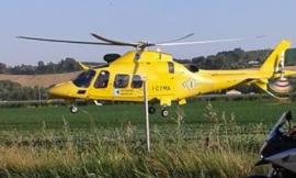 Fiastra, cade con la moto: un uomo trasportato a Torrette in eliambulanza