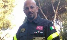 Stefano Censi, vigile del fuoco di Civitanova Marche, alla parata del 2 giugno a Roma