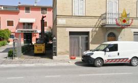 Passo di Treia, fuga di gas durante i lavori di carotaggio: pronto intervento dei Vigili del Fuoco