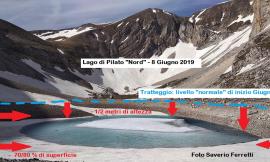 Il Lago di Pilato comincia a formarsi: in ritardo e ancora sotto-norma