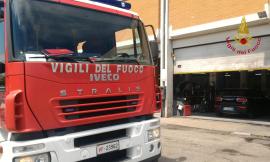 Civitanova, auto va a fuoco all'interno della concessionaria "Cascioli"