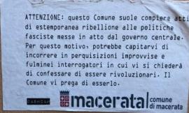 Manifesti sovversivi a Macerata, Pantana: "Il Sindaco prenda dei provvedimenti"