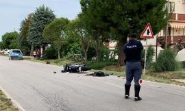 Recanati, scontro tra auto e moto in Contrada Chiarino: grave un centauro (FOTO)