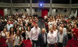 Unimc, Giornata delle matricole 2019: il rettore Adornato fa squadra con coach Fefè De Giorgi (FOTO)