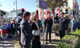 Potenza Picena, giardino di via Pesaro intitolato alla memoria del Capitano Pilota dei Carabinieri Fausto Paniconi (FOTO)
