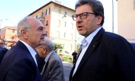 Macerata, colpo di scena all'inaugurazione della sede della Lega: riappare Remigio Ceroni (FOTO)