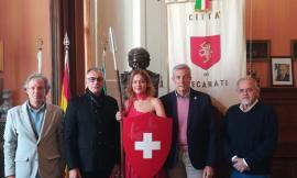 Recanati, il presidente della Camera Nazionale della Moda Svizzera in visita al Comune