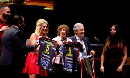 Lube, che festa al Forum! Ovazione per Gianna Nannini, il c.t. Mancini ospite a sorpresa (FOTOGALLERY)