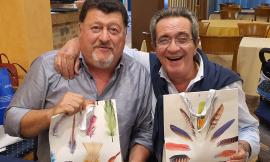 Doppio pensionamento a Caldarola, festa per Fabio Lambertucci e Giancarlo Cecchini