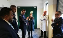 Acquaroli e Leonardi in visita all'ospedale di Civitanova: "Al lavoro sulle criticità"