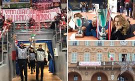 La Lube festeggia il triplete all'Eurosuole Forum (FOTOGALLERY E VIDEO)
