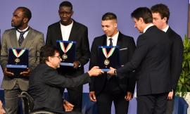 L'atleta dell'AVIS Macerata Ndiaga Dieng premiato con il collare d'oro dal Presidente Conte (FOTO)