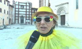 Visso, il Carnevale per una "ricostruzione vera", Patrizia Serfaustini: "Quando si lavora insieme si può fare molto” (FOTO)