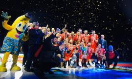 È festa grande per la Lube: patron Giulianelli balla con la squadra (FOTO e VIDEO)