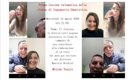 Macerata, prima regia teatrale telematica