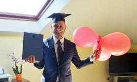 Cingoli, diventare dottori al tempo del Coronavirus: Andrea D’Ascanio si laurea in Giurisprudenza