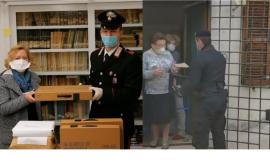 Macerata, senza sosta il lavoro dei Carabinieri: consegna a domicilio di pensioni e tablet per studenti (VIDEO)