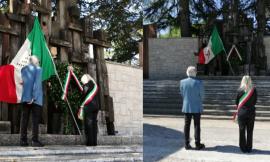 San Severino, 25 Aprile: sindaco e presidente Anpi soli davanti al monumento alla Resistenza