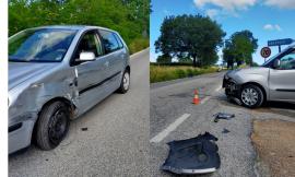 San Severino, scontro ad alta velocità tra due auto all'altezza dell'incrocio per Maricella (FOTO)