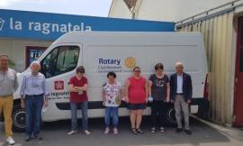Recanati, Rotary e "La ragnatela" un binomio vincente: donato un mezzo di trasporto alla cooperativa