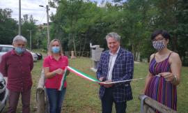 Tolentino, taglio del nastro per le nuove aree verdi allestite al Lago delle Grazie (FOTO)