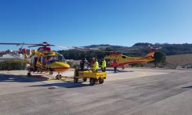 Ancona, Icaro-01 trasloca a Fabriano: la base di Torrette resta senza eliambulanza per 3 mesi