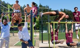 Belforte, nuova palestra all'aperto: gli atleti della Virtus Macerata lasciano tutti a bocca aperta