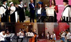 Unimc, i laureati del lockdown festeggiano in piazza: pioggia di coriandoli per 200 neo-dottori (Fotogallery)