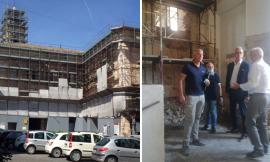 Civtanova, interventi di recupero del Palazzo Ducale nella Città Alta: sopralluogo di Ciarapica