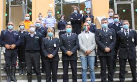 Macerata, il neo assessore Paolo Renna in visita al comando di Polizia Locale