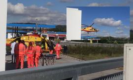 Corridonia, si trancia le dita di una mano mentre lavora il marmo: operaio a Torrette in eliambulanza (FOTO)