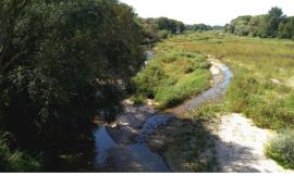 In secca un tratto del fiume Chienti: denunciate due ditte per lavori abusivi