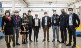 Pallavolo Macerata, visita alla Campetella Robotic Center: presente anche il sindaco Parcaroli