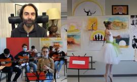 Valfornace, Neri Marcoré "duetta" con gli alunni in un video dedicato al maestro Morricone