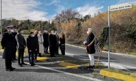 Macerata, deposta corona in via Vittime delle Foibe in occasione del Giorno del Ricordo